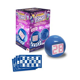 Bizak Juego de Mesa Electrónico ElectroBingo con Bola Electrónica, Pantalla y Sonido - Hasta 50 Jugadores, 8 Modos de Juego, Recomendado +6 Años