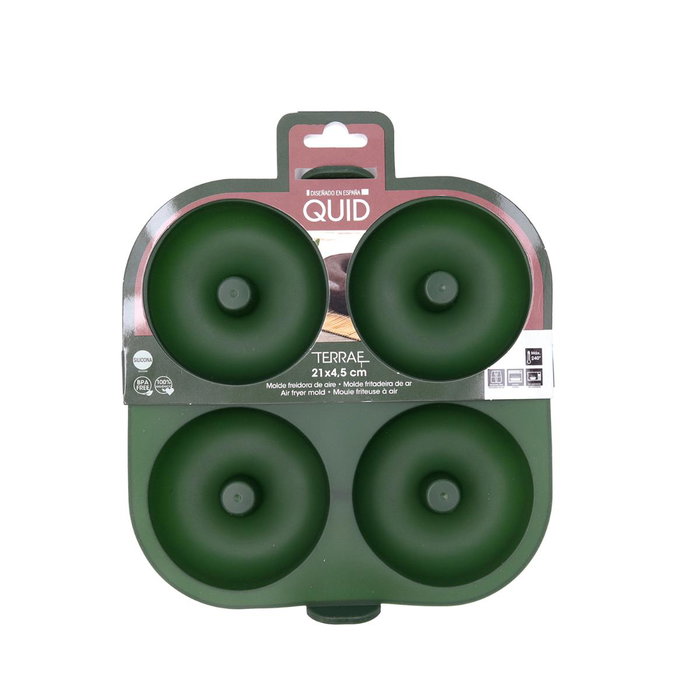 Molde Silicona 4 Donuts Terrae Quid 21x21x4,5 cm Molde Silicona 4 Donuts Terrae Quid 21x21x4,5 cm