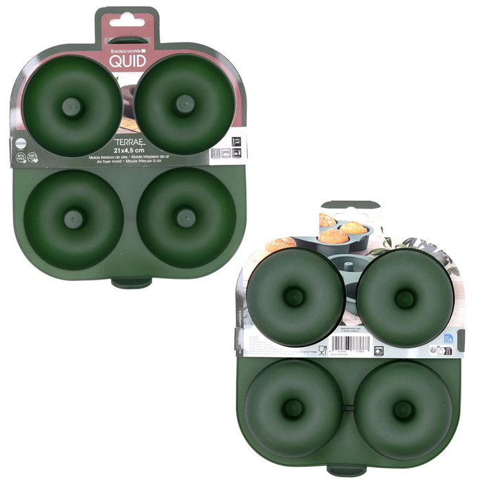 Molde Silicona 4 Donuts Terrae Quid 21x21x4,5 cm Molde Silicona 4 Donuts Terrae Quid 21x21x4,5 cm
