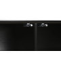 DKD Home Decor Mueble TV MDF Rombo Negro 161,2x40x45,5 cm