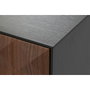 DKD Home Decor Mueble TV MDF Rombo Negro 161,2x40x45,5 cm