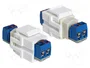 DeLOCK 86323 Keystone Modul 2 Pin Terminalblock Blanco