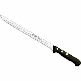 Arcos Cuchillo Jamonero Flexible con Alveolos Serie Universal 240 mm de color negro.