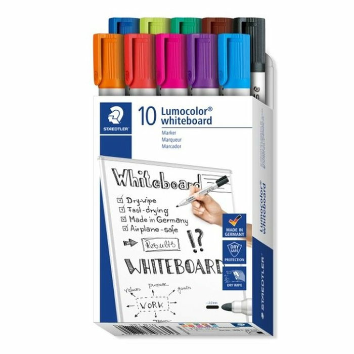Set de Marcadores Staedtler Lumocolor Multicolor Pizarra blanca (32 unidades)