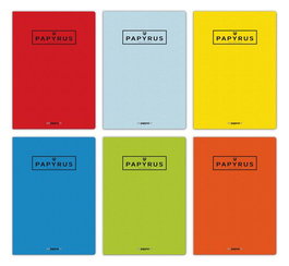 Libreta Papyrus A4 48H 90G Gofrada Cuadric.4X4 Col.Sur. (Set de 10)