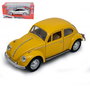 Tachan Coche Réplica Volkswagen Beetle Clásico 1967 1:28 Pullback Amarillo para Coleccionistas y Niños Mayores de 3 Años