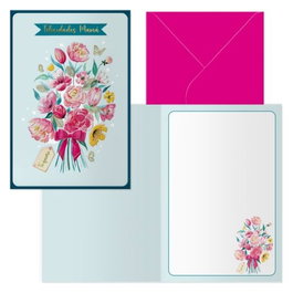 DOHE AGENDAS Pack de 6 tarjetas de felicitación modelo día madre-mazzo
