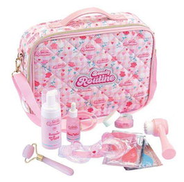 Nice Maletín de Cuidado Personal con Diadema, Parches para Ojos, Crema, Jabón Limpiador, Cepillo de Masaje, Espátula y Más Accesorios