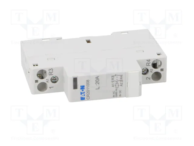 EATON ELECTRIC Contactor CR20 2-polar 20A 8VAC NC+NA
