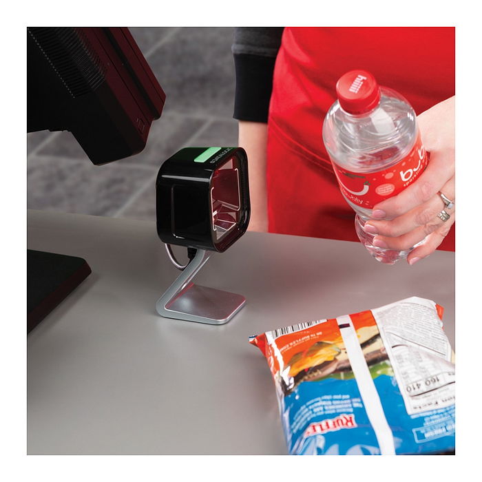 Datalogic Lector de códigos de barras fijo Magellan 1500i MG1501-10211-0200, Escáner 2D para Códigos Aztec, Data Matrix, MaxiCode, QR, Color Negro