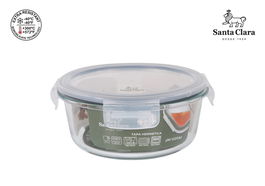 Santa Clara Fiambrera Redonda con Tapa Hermética 17 cm (6 Unidades)