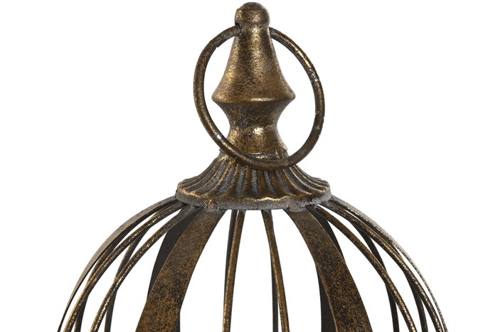 DKD Home Decor Set de 2 Jaulas de Metal Dorado Envejecido DKD Home Decor Set de 2 Jaulas de Metal Dorado Envejecido