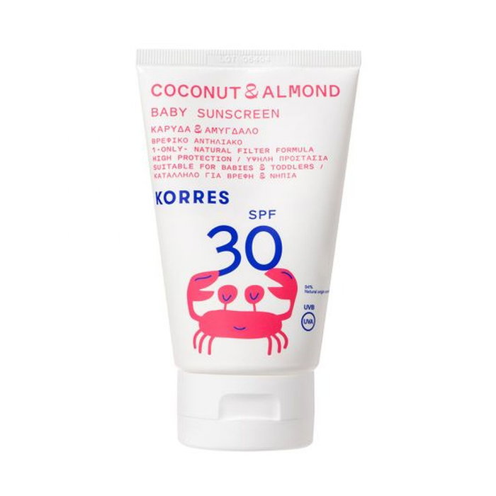 Korres Coconut & Almond Baby Sunscreen Spf30 Protector Solar Infantil 100 mL Korres Coconut & Almond Baby Sunscreen Spf30 Protector Solar Infantil 100 mL