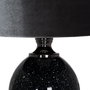 Lámpara Mesa Negro-Gris Cristal 39 X 39 X 64 cm