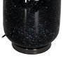 Lámpara Mesa Negro-Gris Cristal 39 X 39 X 64 cm