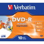 Verbatim DVD-R 4,7GB 16x Imprimible Pack de 10 Unidades