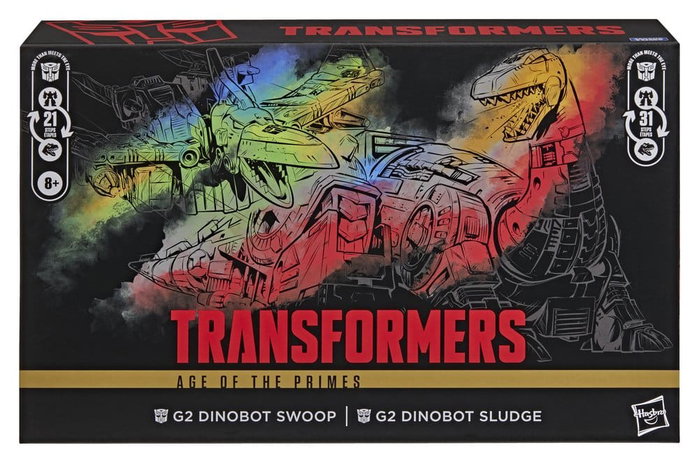 Transformers Age of the Primes Leader Class Pack de 2 Figuras G2 G2 Dinobot Swoop & G2 Dinobot Sludge 19 cm Transformers Age of the Primes Leader Class Pack de 2 Figuras G2 G2 Dinobot Swoop & G2 Dinobot Sludge 19 cm