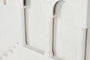 DKD Home Decor Decoración de Pared MDF Arcos Escalera 3D Blanco