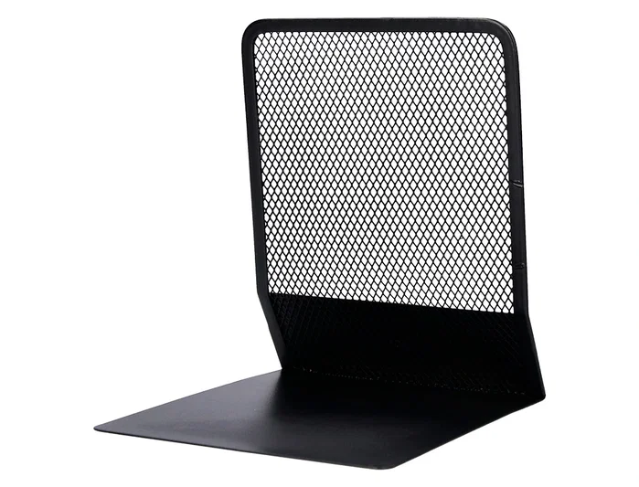 Q-connect Apoyalibros Metálico KF15098 Rejilla Negro Juego 165x152x135 mm