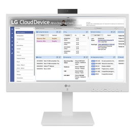 LG 24CR670N-6P Thin Client All-in-One de 23.8 pulg, Celeron N5105, 8GB RAM, 16GB eMMC, Blanco