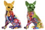 DKD Home Decor Figura de Resina Chihuahua Surtido de 2 Unidades