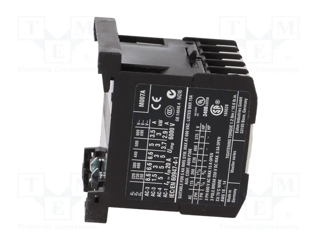 EATON ELECTRIC DILEEM Contactor 3-polar 230VAC 6,6A