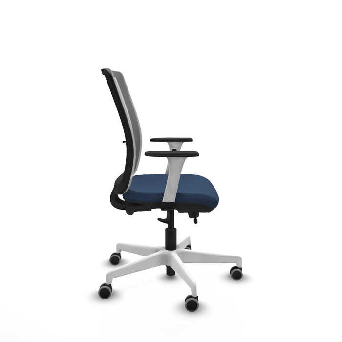 PIQUERAS Y CRESPO Silla de oficina Haches Azul marino y Gris