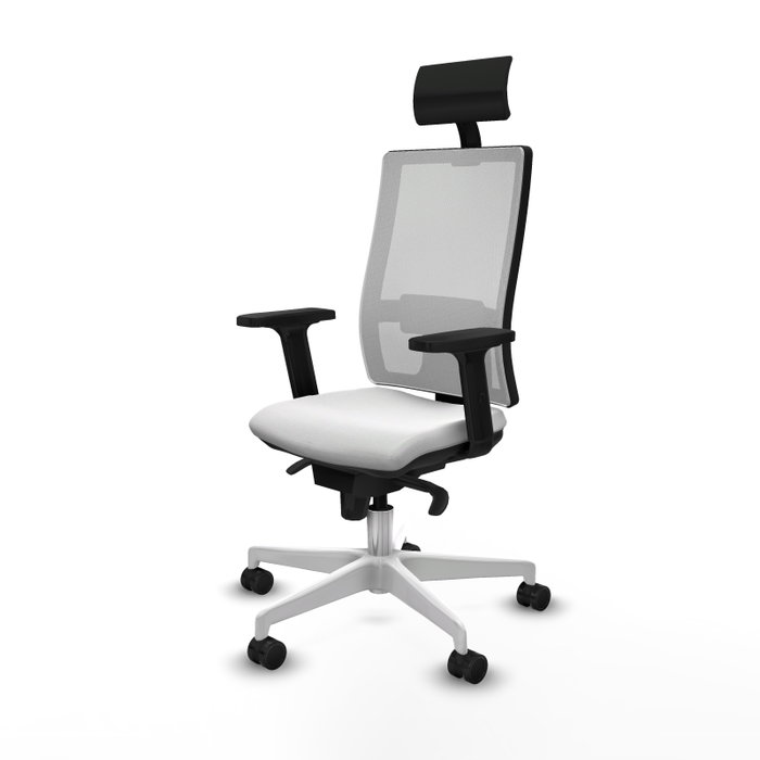PIQUERAS Y CRESPO Silla de oficina Horna con mecanismo Sincro, color Blanco PIQUERAS Y CRESPO Silla de oficina Horna con mecanismo Sincro, color Blanco