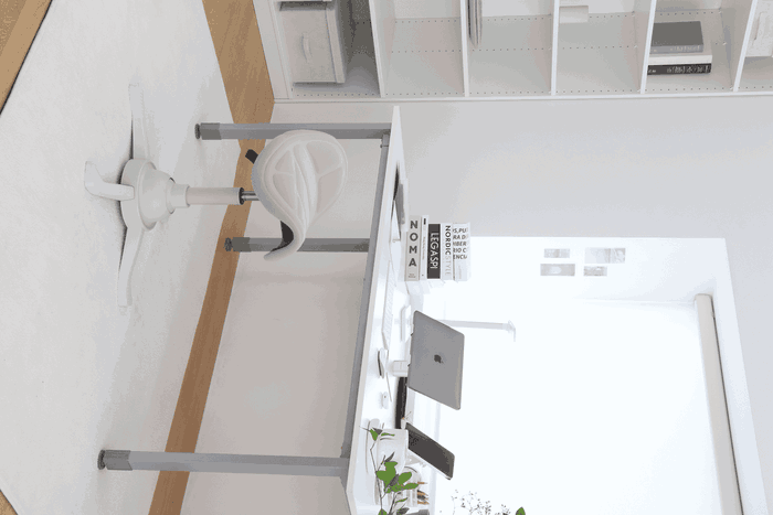 UP UP Silla de Oficina TORONTO SCI Saddle Chair Marfil / Ivory