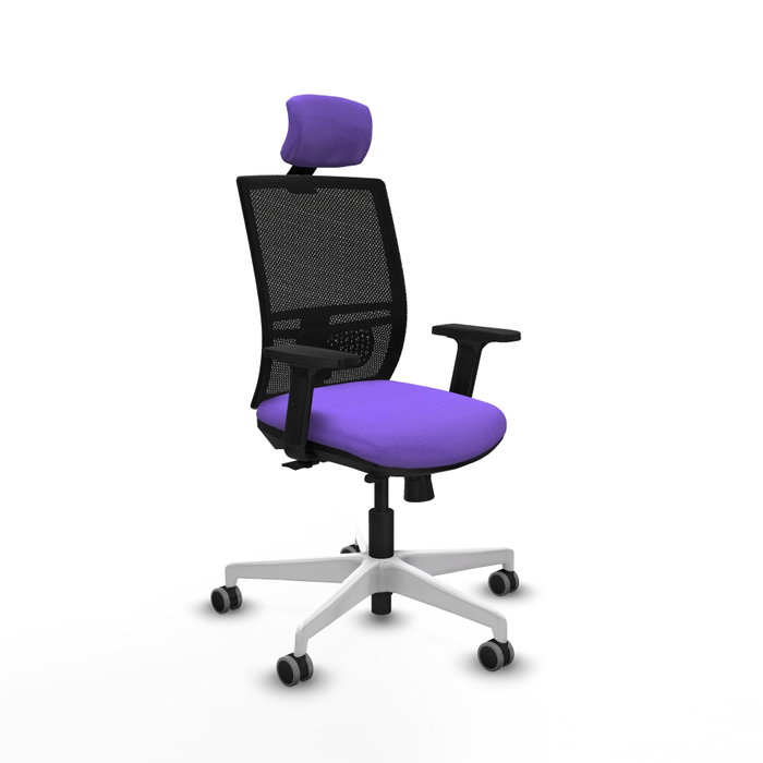 PIQUERAS Y CRESPO Silla de oficina Yunquera con mecanismo Sincro/Traslack, Lila y Negro PIQUERAS Y CRESPO Silla de oficina Yunquera con mecanismo Sincro/Traslack, Lila y Negro