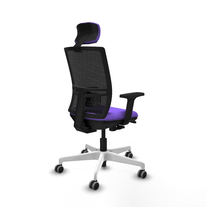 PIQUERAS Y CRESPO Silla de oficina Yunquera con mecanismo Sincro/Traslack, Lila y Negro PIQUERAS Y CRESPO Silla de oficina Yunquera con mecanismo Sincro/Traslack, Lila y Negro