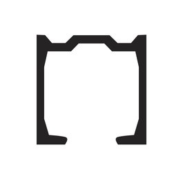 TERNO Guía Superior Aluminio Plata Leader30 3M para Sistema Leader 30Kgs