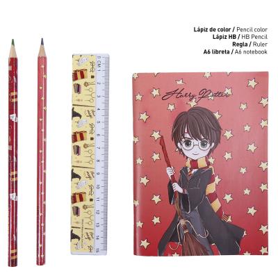 Set Papelería Escolar Harry Potter Rojo
