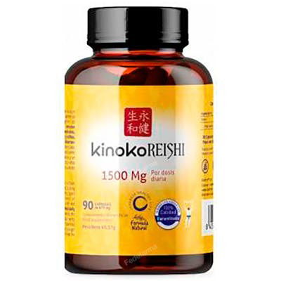 KINOKO LIFE Reishi Puro 1500 Mg 90 Cap. Complemento Alimenticio con Polisacáridos y Betaglucanos Bioactivos - Ganoderma Lucidum KINOKO LIFE Reishi Puro 1500 Mg 90 Cap. Complemento Alimenticio con Polisacáridos y Betaglucanos Bioactivos - Ganoderma Lucidum
