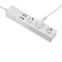 Edimax SP-1123WT - Regleta Inteligente Wi-Fi con 3 Enchufes AC y 4 Puertos USB, Control por App y Voz, Cable 1.5m, Interior, Blanco