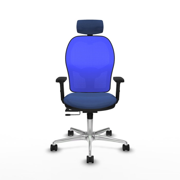 PIQUERAS Y CRESPO Silla de oficina Jorquera con mecanismo Sincro/Traslack Azul PIQUERAS Y CRESPO Silla de oficina Jorquera con mecanismo Sincro/Traslack Azul