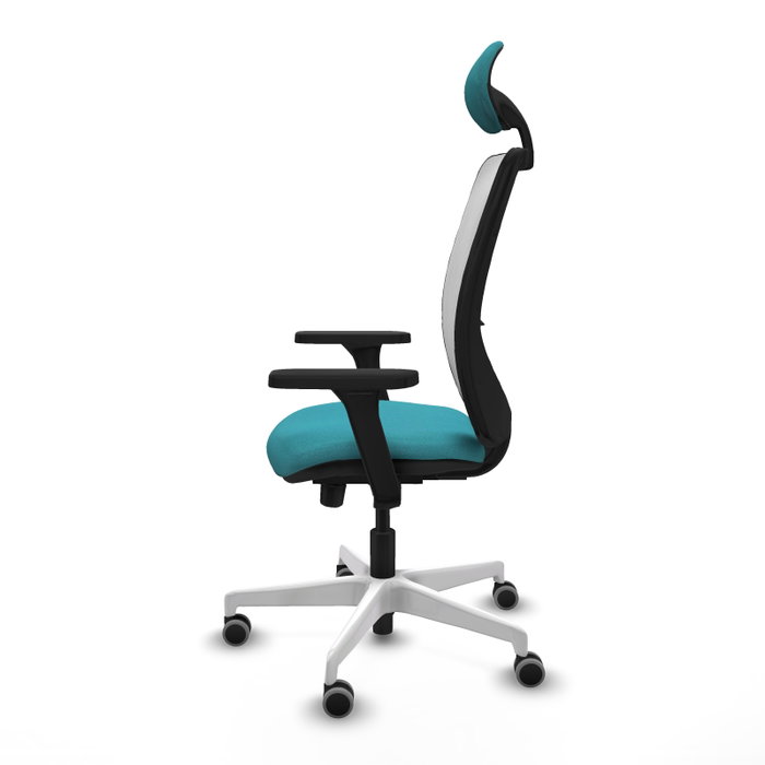 PIQUERAS Y CRESPO Silla de oficina Zulema Turquesa y Blanco PIQUERAS Y CRESPO Silla de oficina Zulema Turquesa y Blanco