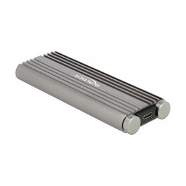 DeLOCK 42001 Carcasa externa para M.2 NVMe PCIe SSD USB 20 Gbps Plata