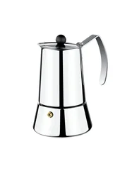 Monix M630004 Cafetera Italiana Manual de Acero Inoxidable para 4 Tazas, Cafetera Eterna