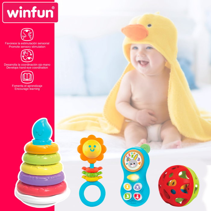 Winfun Set de 4 juguetes para bebés