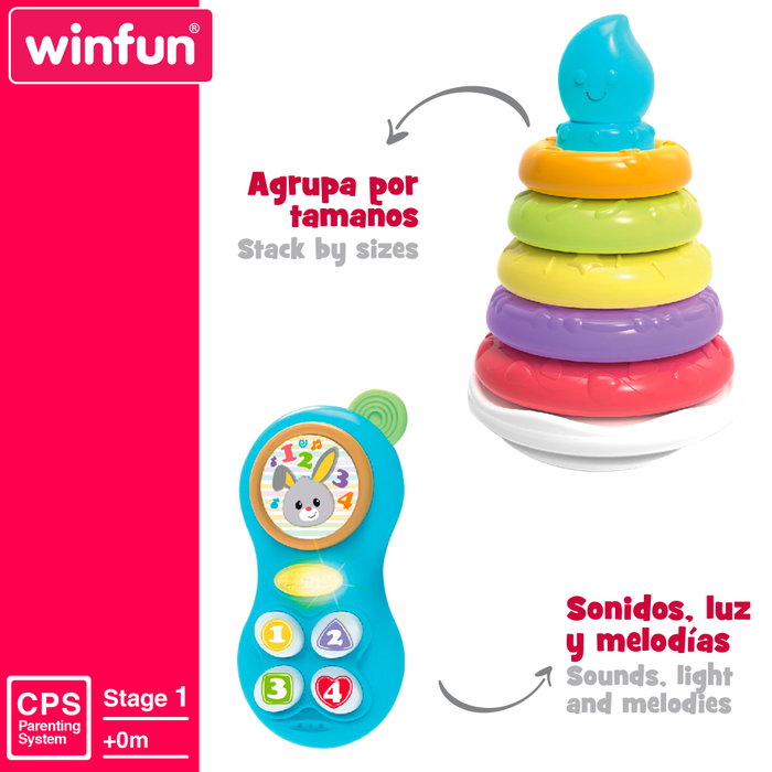 Winfun Set de 4 juguetes para bebés