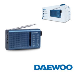 Daewoo Radio AM/FM con Altavoz Azul