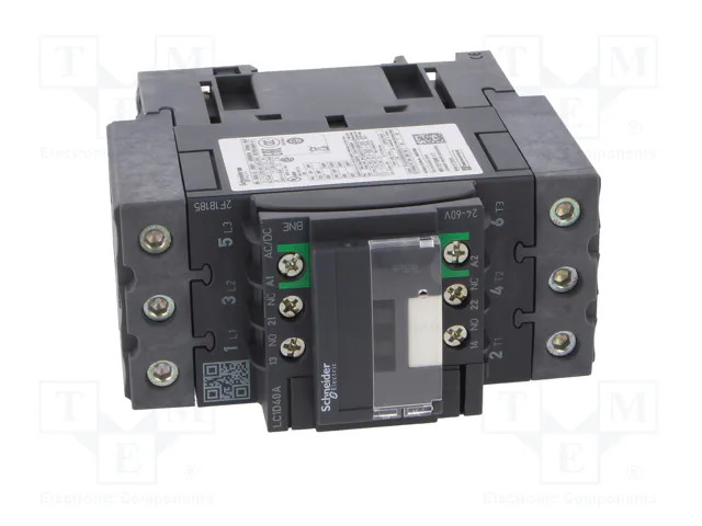 SCHNEIDER ELECTRIC Contactor TeSys D Green LC1D40ABNE 40A 3-polar