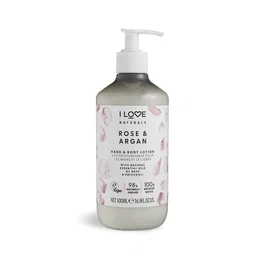 I Love Naturals Collection Loción de Rosa & Argán para manos y cuerpo