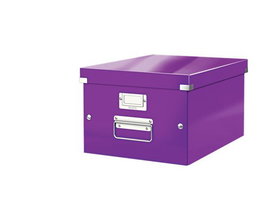 Leitz Caja de almacenamiento Click&Store mediana 16 litros violeta