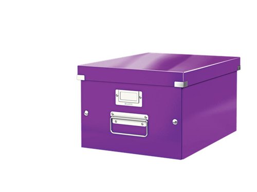 Leitz Caja de almacenamiento Click&Store mediana 16 litros violeta Leitz Caja de almacenamiento Click&Store mediana 16 litros violeta
