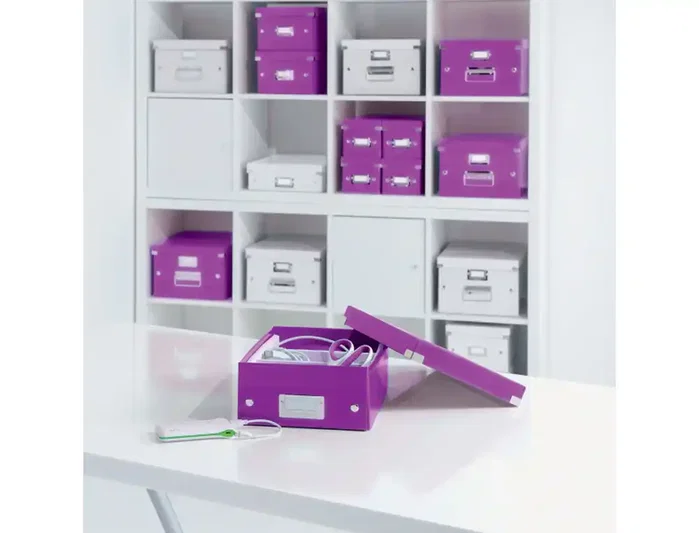 Leitz Caja de almacenamiento Click&Store mediana 16 litros violeta Leitz Caja de almacenamiento Click&Store mediana 16 litros violeta