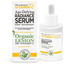 The Conscious™ VITAMIN C age-defying radiance serum organic lemon Serum Facial Hidratante Efecto Flash 30 ml