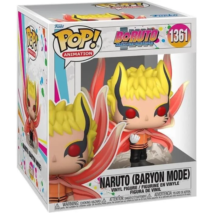Funko Pop! Naruto Boruto 1361 Super Sized Figura de 15 cm Modo Baríon Funko Pop! Naruto Boruto 1361 Super Sized Figura de 15 cm Modo Baríon