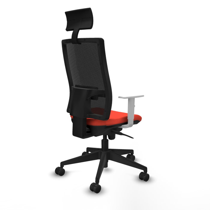 PIQUERAS Y CRESPO Silla de oficina Horna con Mecanismo Sincro Naranja y Negro PIQUERAS Y CRESPO Silla de oficina Horna con Mecanismo Sincro Naranja y Negro